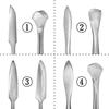 Set of 12 Metal Double-Headed Spatulas, Tools for Beginners of Lost Wax Casting