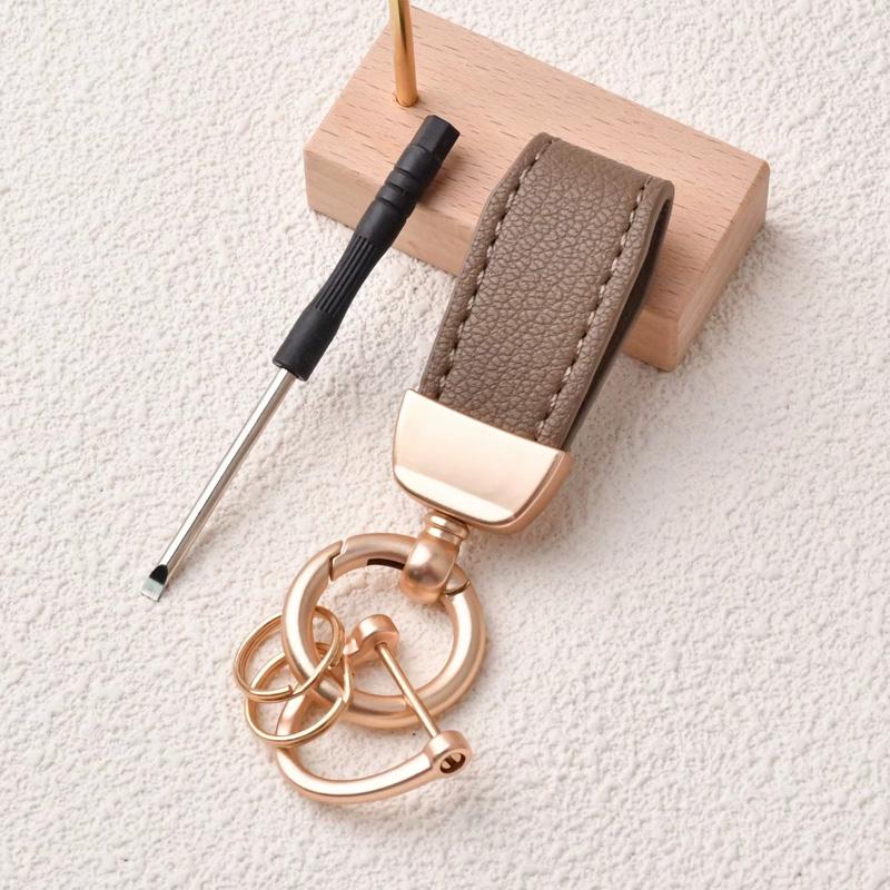 1 шт. Брелок высокого класса с узором козы Новый французский брелок для ключей от машины Аппаратная фурнитура Держатель для ключей Высококачественный брелок из кожи ягненка