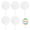 PAVIKE Transparent DIY Blank Set of Round Handheld Blank for Home Sports and Acrylic Fans, 5, Fans, Use, Painting, Weddings, Decorations, Days, More,