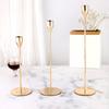 Metal Candle Holder Desktop Candlestick for Tall Taper Candles Modern Home Decor Candle Holder Table Centerpiece for Dining Parties