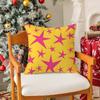 Stars Pattern Pillow Case Silky Elegant Comfort Sofa Bed Invisible Zipper