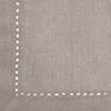 Lot de 4 serviettes de table "Chambray" gris souris 40x40cm - Atmosphera createur d'interieur