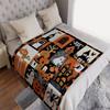 Witch Blanket Halloween Cover Blanket Witch Flannel Wool Blanket Sofa Bed Chair Decoration Halloween Decorative Blanket