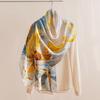 100% Silk Scarf Design Sense Fashion Square Scarf with Shirt Scarf Versatile Shawl Muse