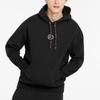 Puma Толстовка с капюшоном из хлопка с кулиской и логотипом, унисекс, черная 535374-01