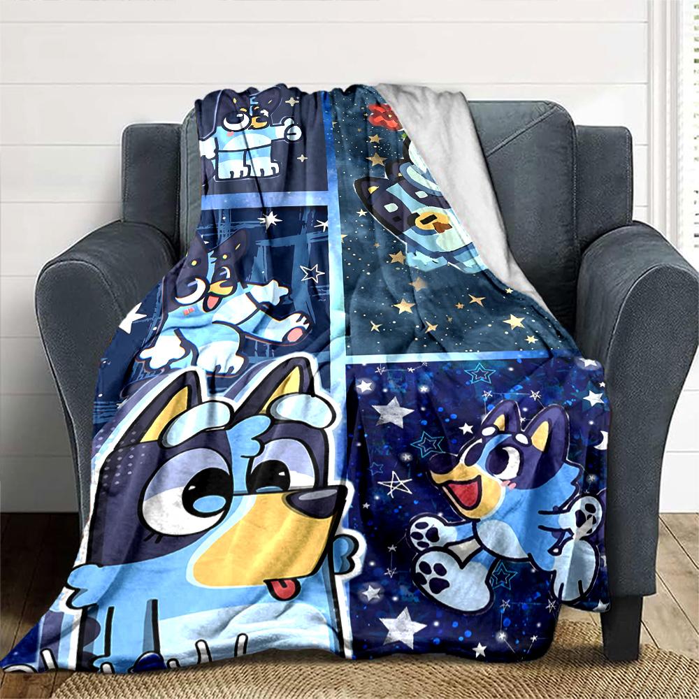 Bluey Blanket Soft Warm Cozy Great for Chair Bed Office Chair Four Seasons Universal Modern Style Best Holiday Gift for Friends Family