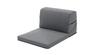 Seltan Seat High Washable TV Denim Style Ash Made in Japan Chair, Repulsion, Cover, Pillow, Gray, A573a-S-606GRY