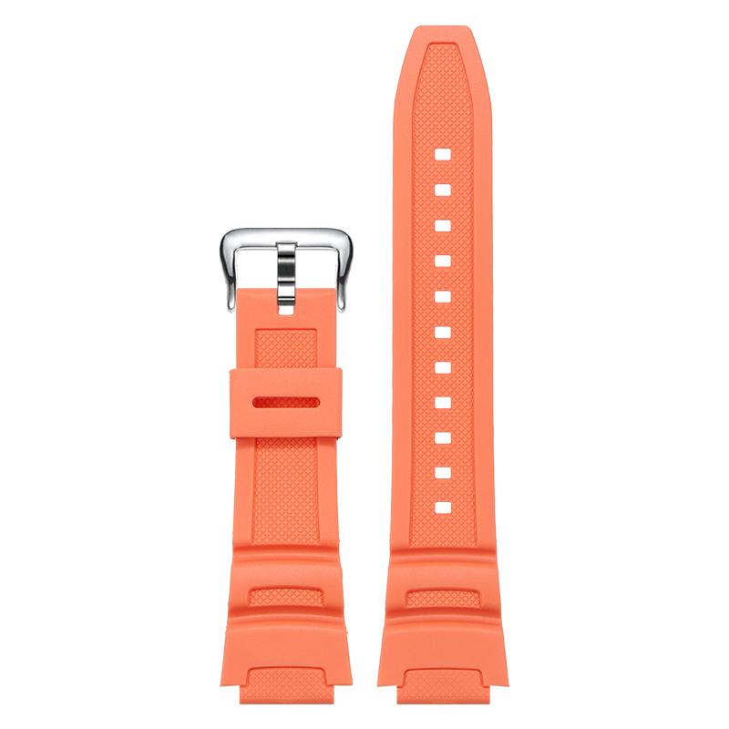 Для Casio AE-1200 F-108WH SGW-300H W-216H AEQ-110W Силиконовый резиновый сменный ремешок для часов 25x18 мм Выпуклый полимерный ремешок для часов