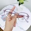 New Trend TR Anti-blue Flat Mirror Fashion Students Myopia Glasses Female Polygon Online Celebrity with Men's Glasses.