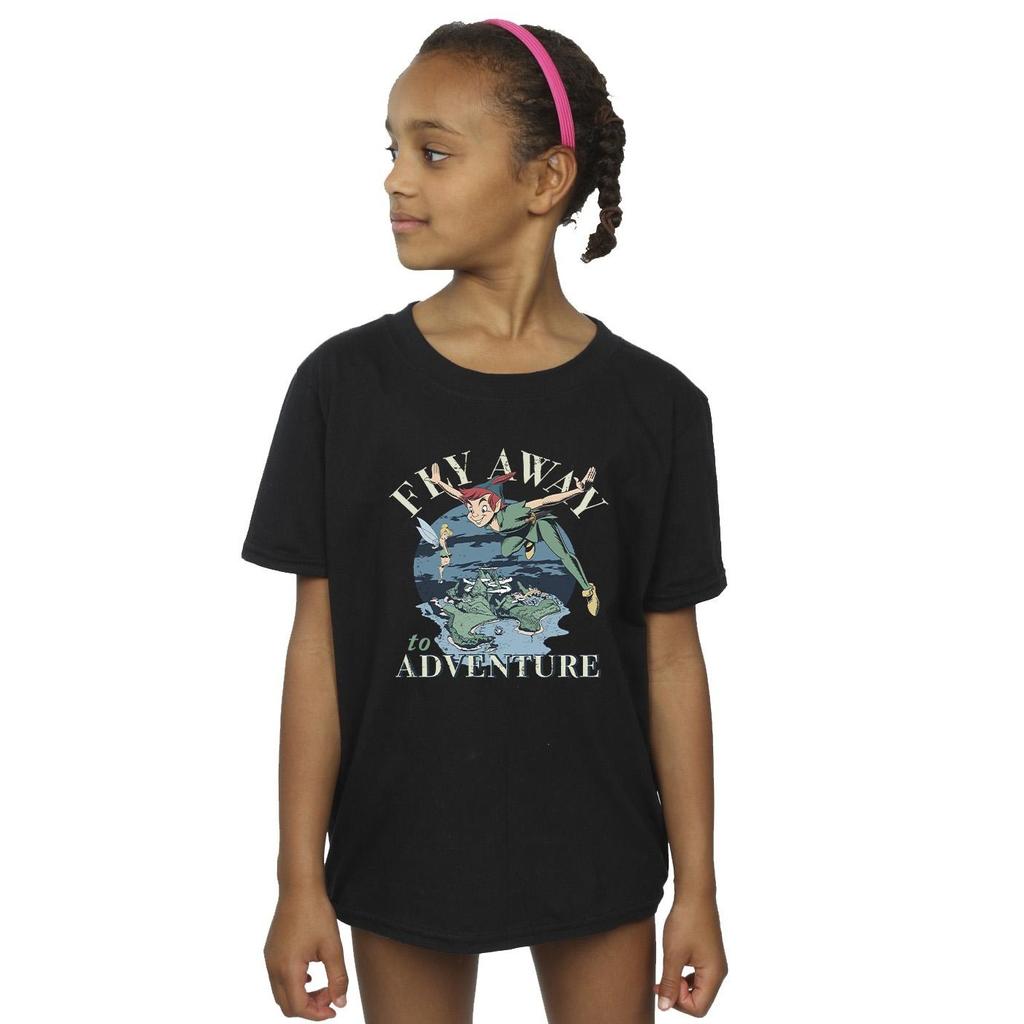 Disney Girls Peter Pan Fly Away To Adventure Cotton T-Shirt