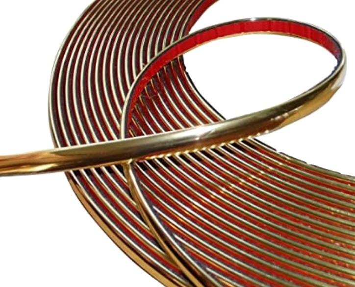 Listwy Elastyczne Chrom Taśma Złota Gold 26 Mm