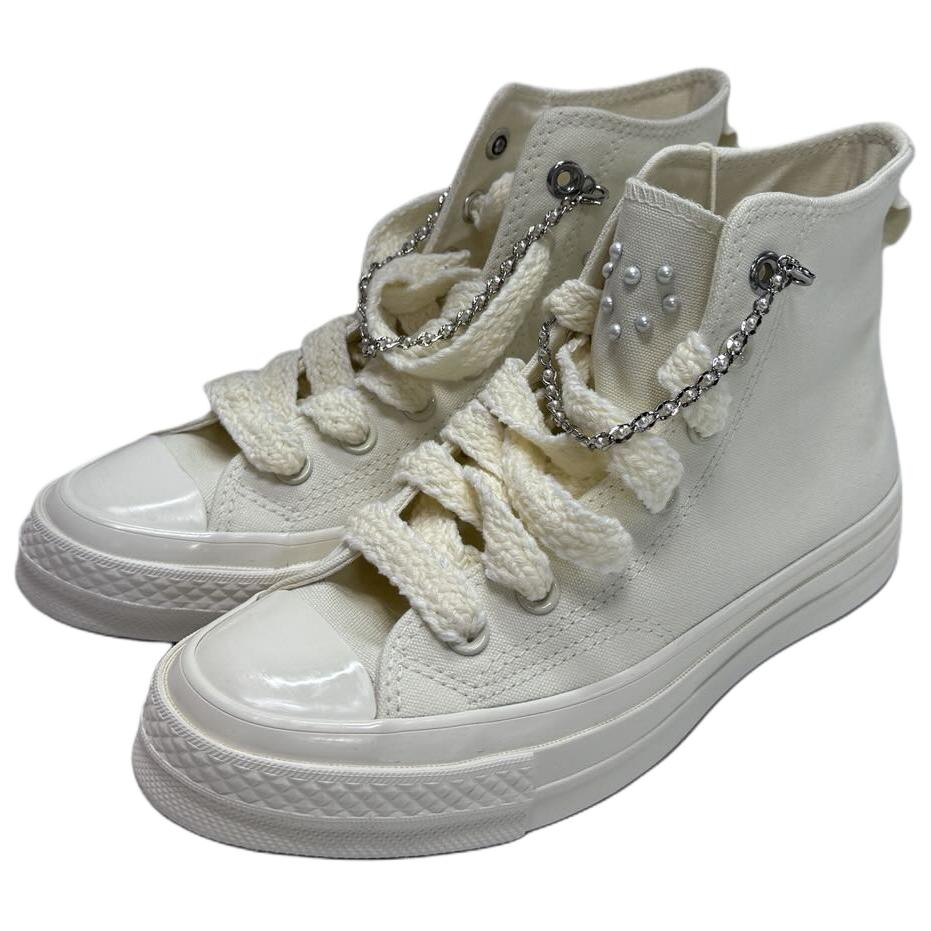 Converse Chuck Taylor Минималистичные Удобные Универсальные Высокие парусиновые кеды Унисекс Белые A11970C