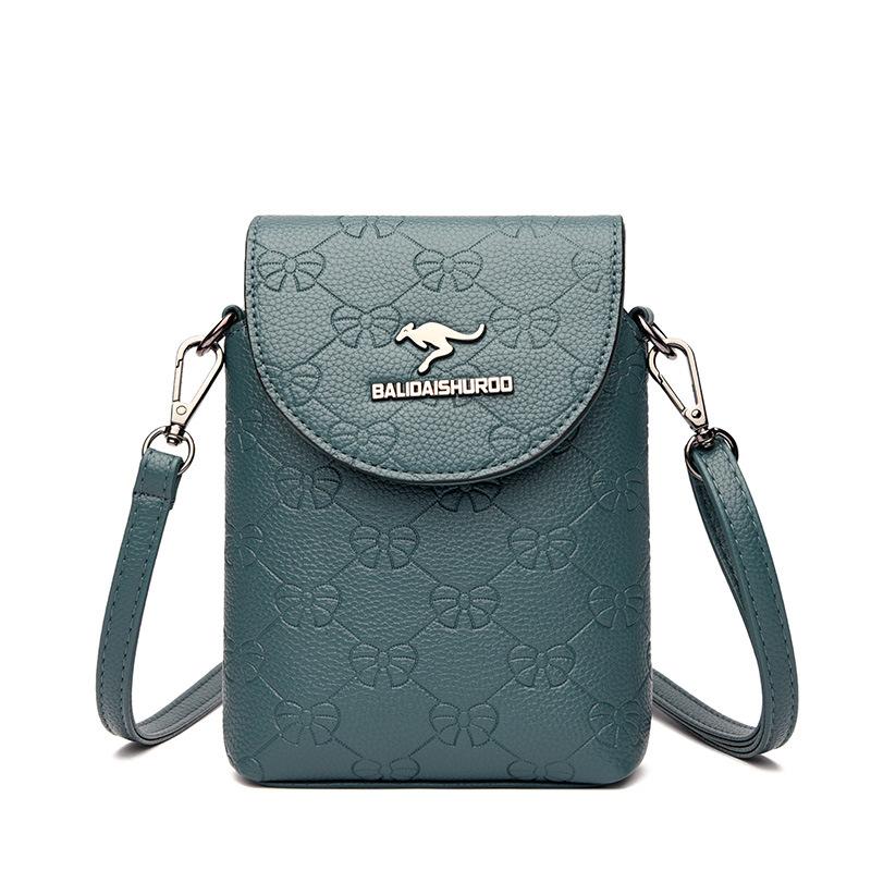 Мягкая кожаная сумка для мобильного телефона, женская модная женская сумка через плечо, ветровая сумка-мессенджер, женская простая и легкая