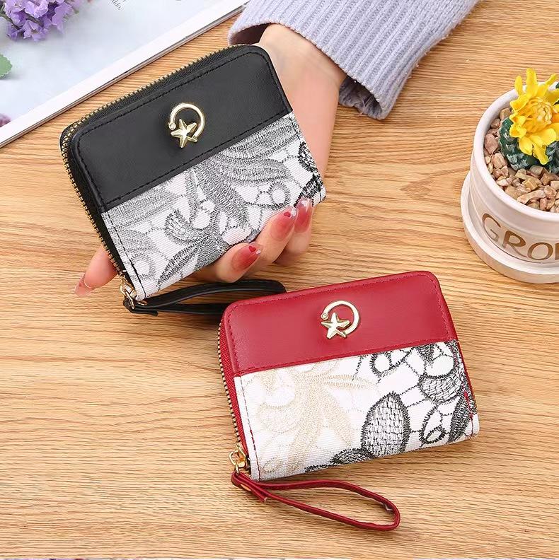 Горячая классическая мода женский кожаный кошелек (9 отделений для карт, 2 отделения для наличных) Легкая легкая роскошная женская сумка для студентки-леди