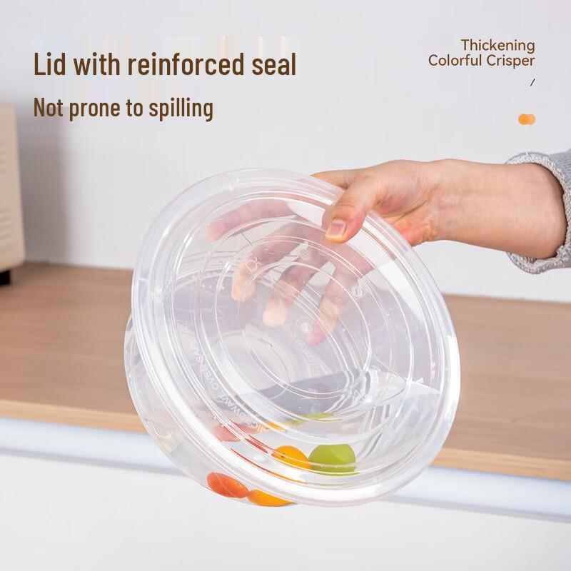 Temeiju Disposable Round Plastic Meal Boxes with Lids