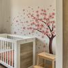 2 шт. акварельные ветки деревьев персиковый цвет птица спальня гостиная домашний фон украшение настенные наклейки