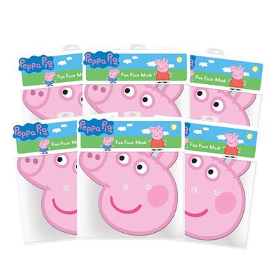 Картонные маски Peppa Pig 6 шт.