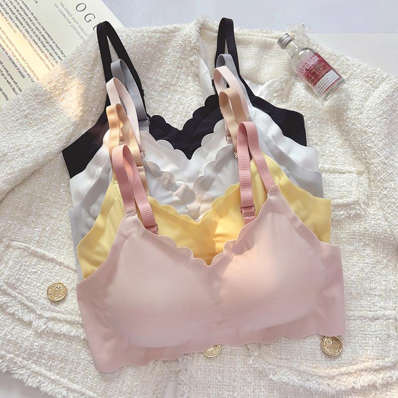 Women's Wireless Push Up Anti-Sagging Seamless Soft Support Bra for Small Bust - Side Fat Reduction, Enhancing and Thin Style