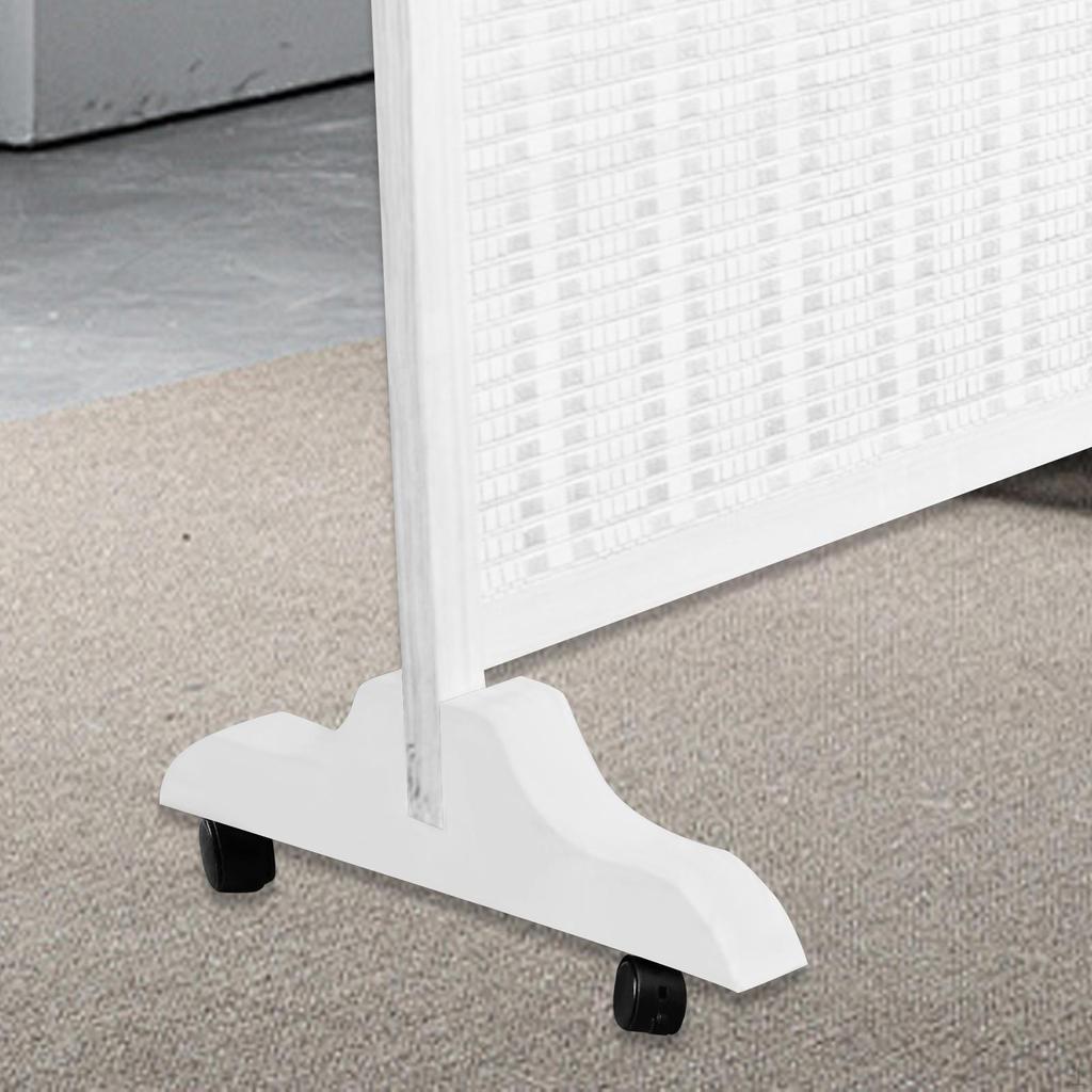 Держатель экрана конфиденциальности с деревянной основой, подвижная колесная рама для офисной гардеробной