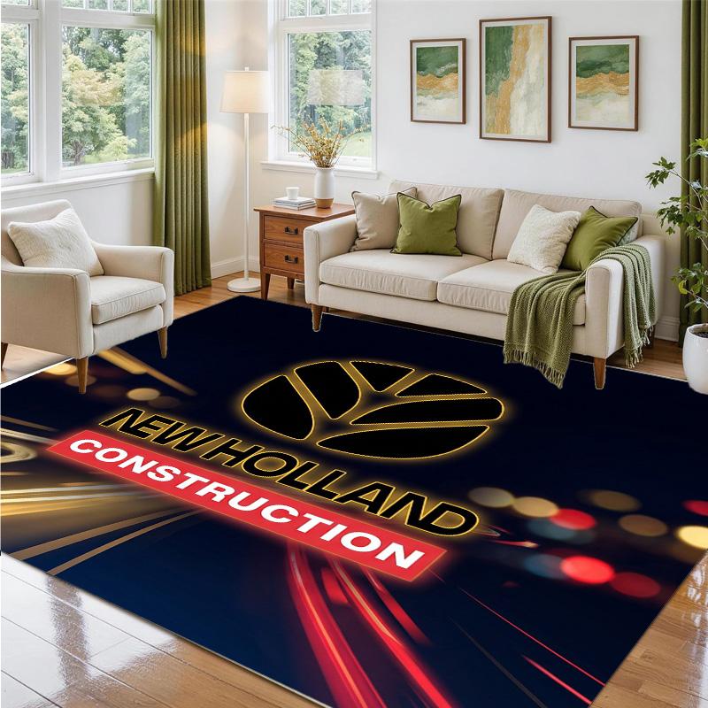 New Holland Design Crystal Velvet Rug Soft Decorative Mat for Bedroom Entrance