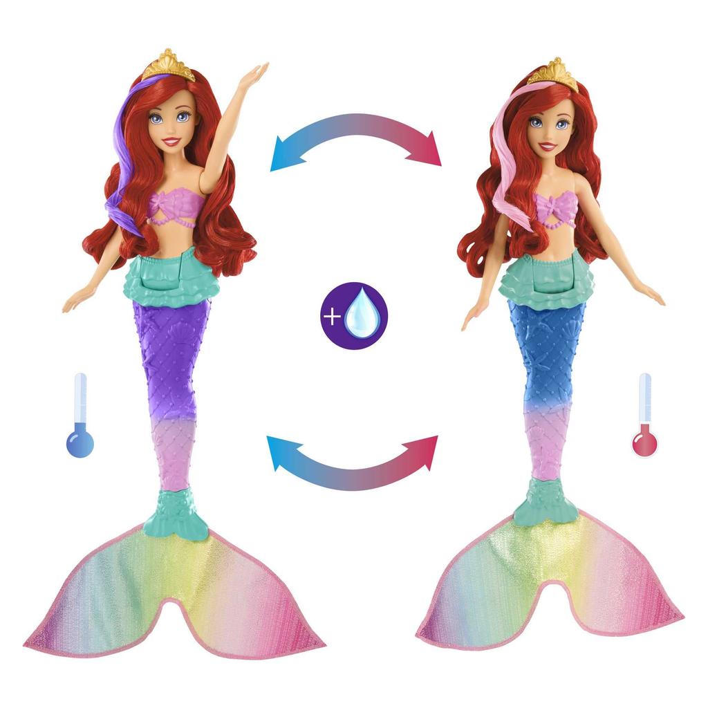 MATTEL Princess Ariel Move and Mermaid Years Old and HPD43 Disney/Disney Let's Play! [Doll / Doll] [Moveable Tail] [Dress-up Doll] [3 Over]