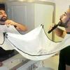 New Male Beard Shaving Apron Care Clean Hair Adult Bibs Shaver Holder Bathroom Organizer Gift for Man Barber Mat Apron