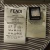 Fendi Итальянская шелковая рубашка в полоску с длинным рукавом и короткой длиной Женская Б/у