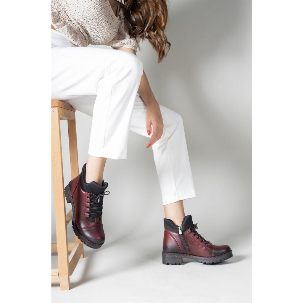 Черные женские ботинки 0012720