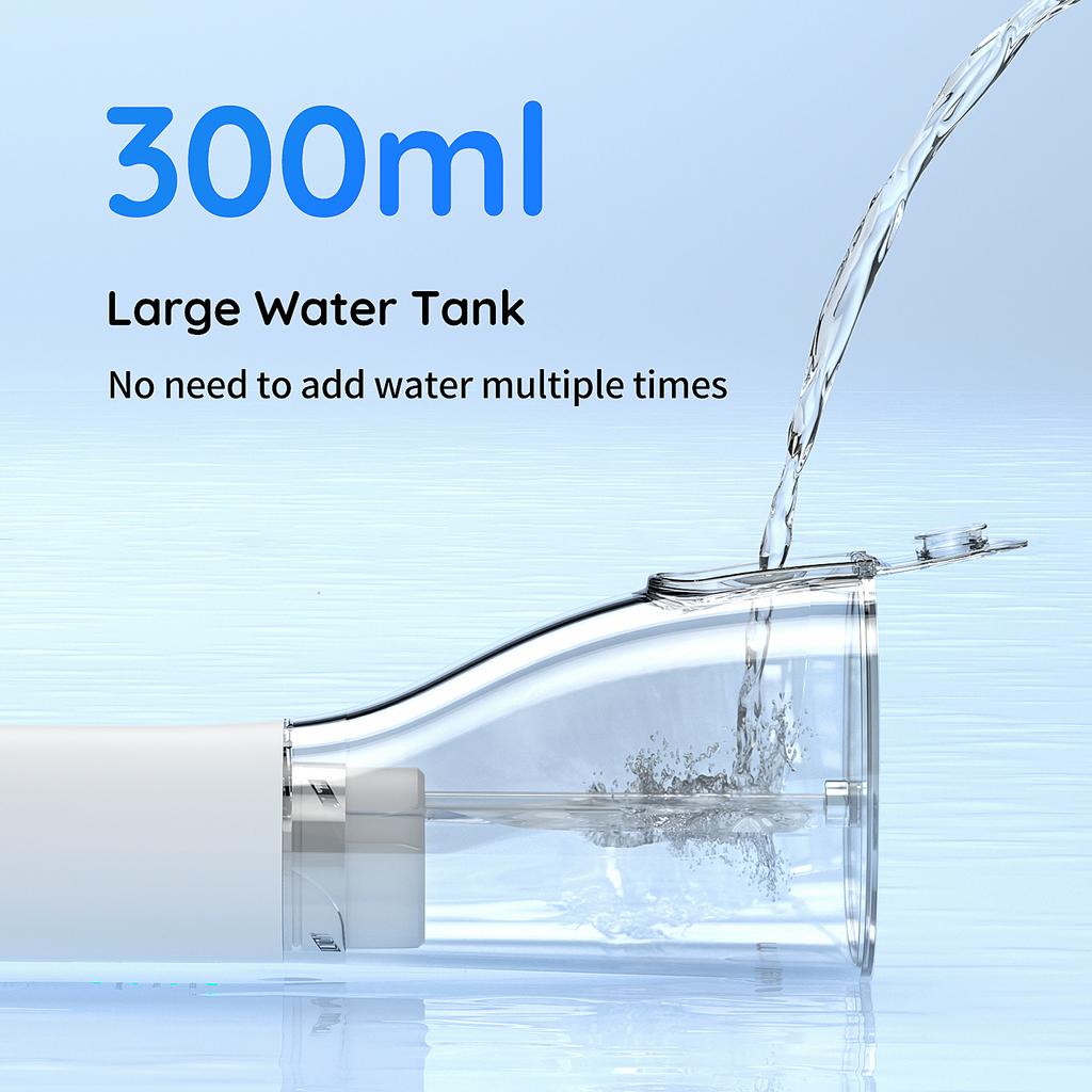 1PC Dental Water Jet 3 Mode Water Flosser Oral Irrigator for Teeth Rechargeable Portable 300ML Water Tank Teeth Cleaner