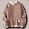 Men's Trendy Half-High Collar Sweater - Warm, Thick, Loose Fit for Autumn/Winter