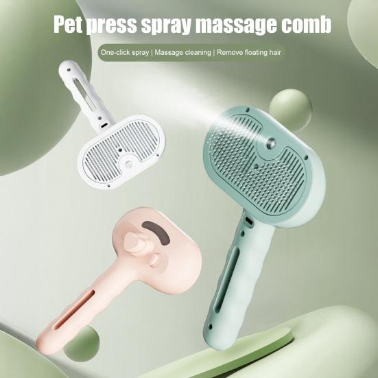 Паровая щетка для домашних животных, самоочищающаяся расческа для ухода за домашними животными с распылителем воды, перезаряжаемая паровая массажная щетка для удаления шерсти с кошек и собак