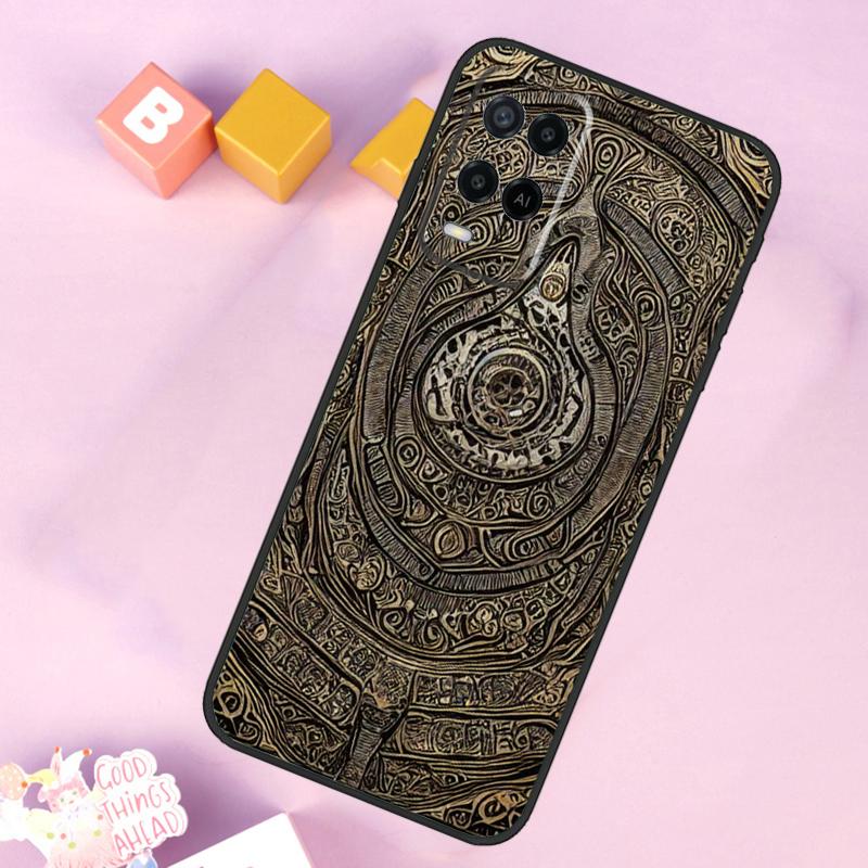 Чехол 'Книга мертвых' для Oppo A6 A5 Pro A15 A16 A76 A96 A17 A57 A98 A58 A78 A18 A38 A54 A74 A94 A40 A60 A80