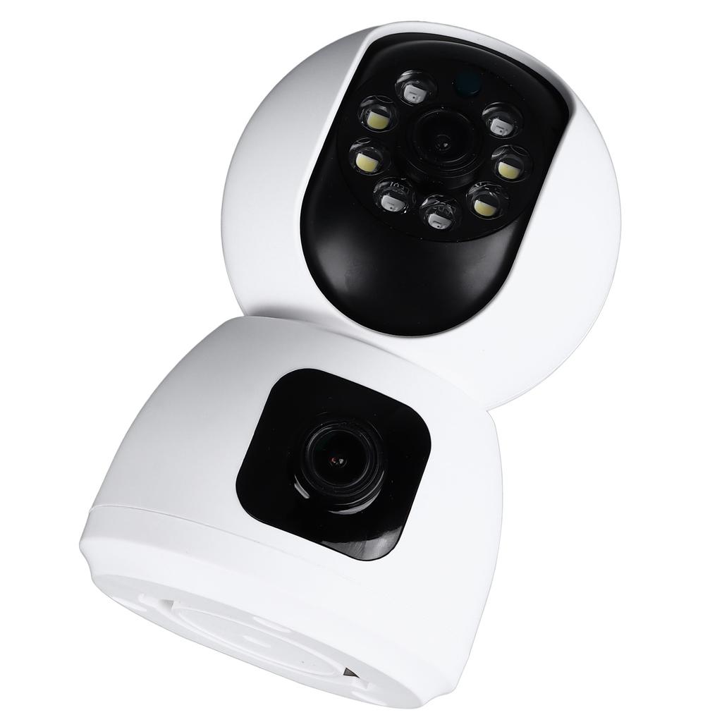 Wireless Security Camera Wifi Indoor Camera 1080P Dual Lens Remote Monitoring Baby Monitor with Two