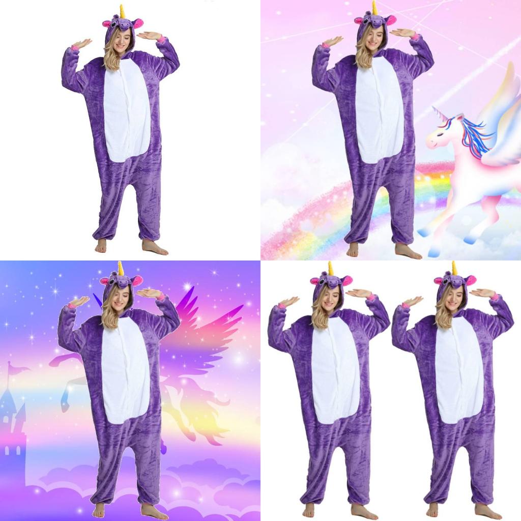 Unicorn Pajama Onesie For Women With Thick Polyester Fabric For Cozy Home Wear