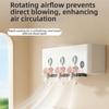 1/3Pcs Windmill Shaped Air Conditioning Ventilator Wall Mounted Air Conditioner Vent Fan  Bedroom
