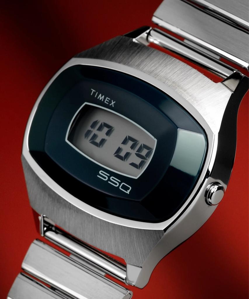 Taimaegseu Q Timex 1975 Ssq Reissue Цифровые часы 38 мм