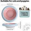 Керамическая миска для кошачьего корма 6 дюймов 6 унций Широкие неглубокие миски для кошек Облегчение усталости усов Противорвотный дизайн Защита позвоночника для кошек Дис