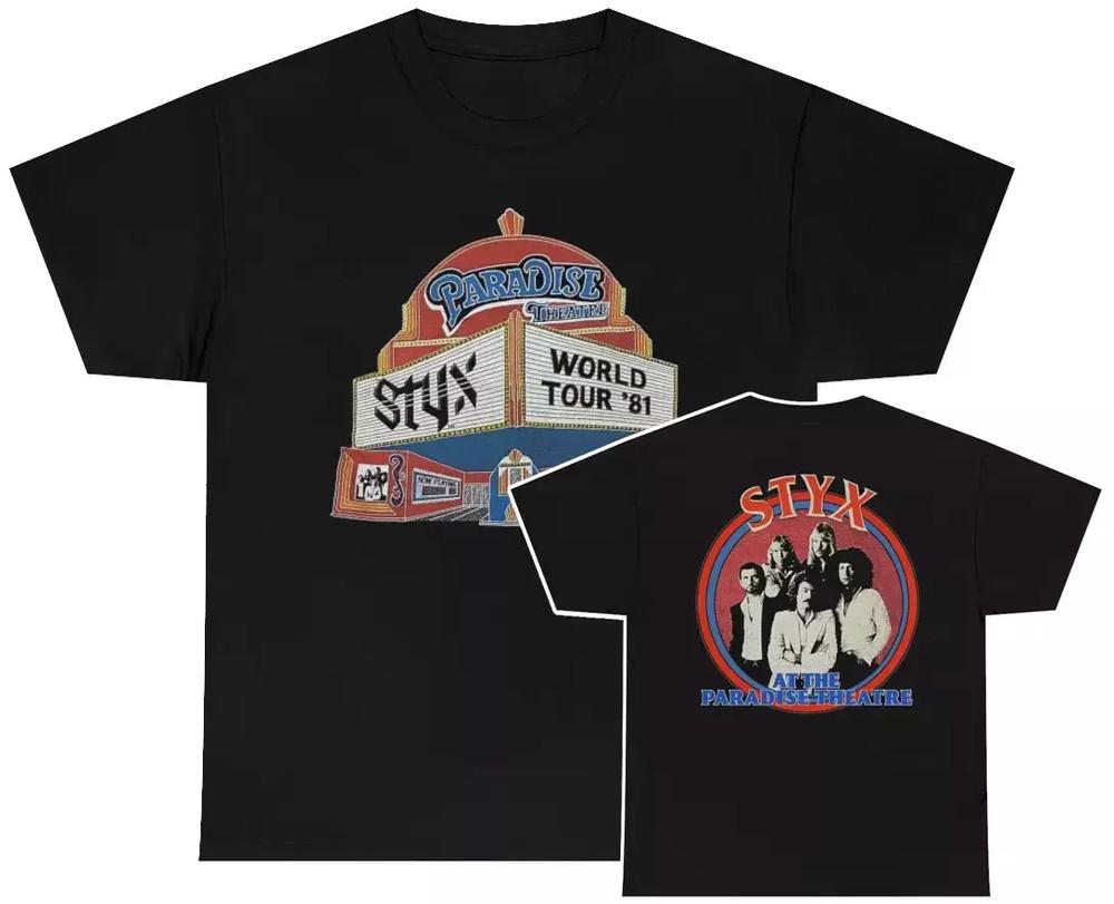 Styx 1981 World Tour Live At The Paradise Theatre TShirt S5XL Unisex T-Shirt