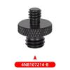 Double Headed Adapter Screw 1/4" Male To 1/4" or 3/8" Male Threaded Adaptor for Tripods Fill Light Stand Camera Cage