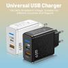Total 65W USB Charger PD Type C Fast Charging Mobile Phone Charge Adapter For iPhone Xiaomi  Samsung PD Quick Charge QC3.0