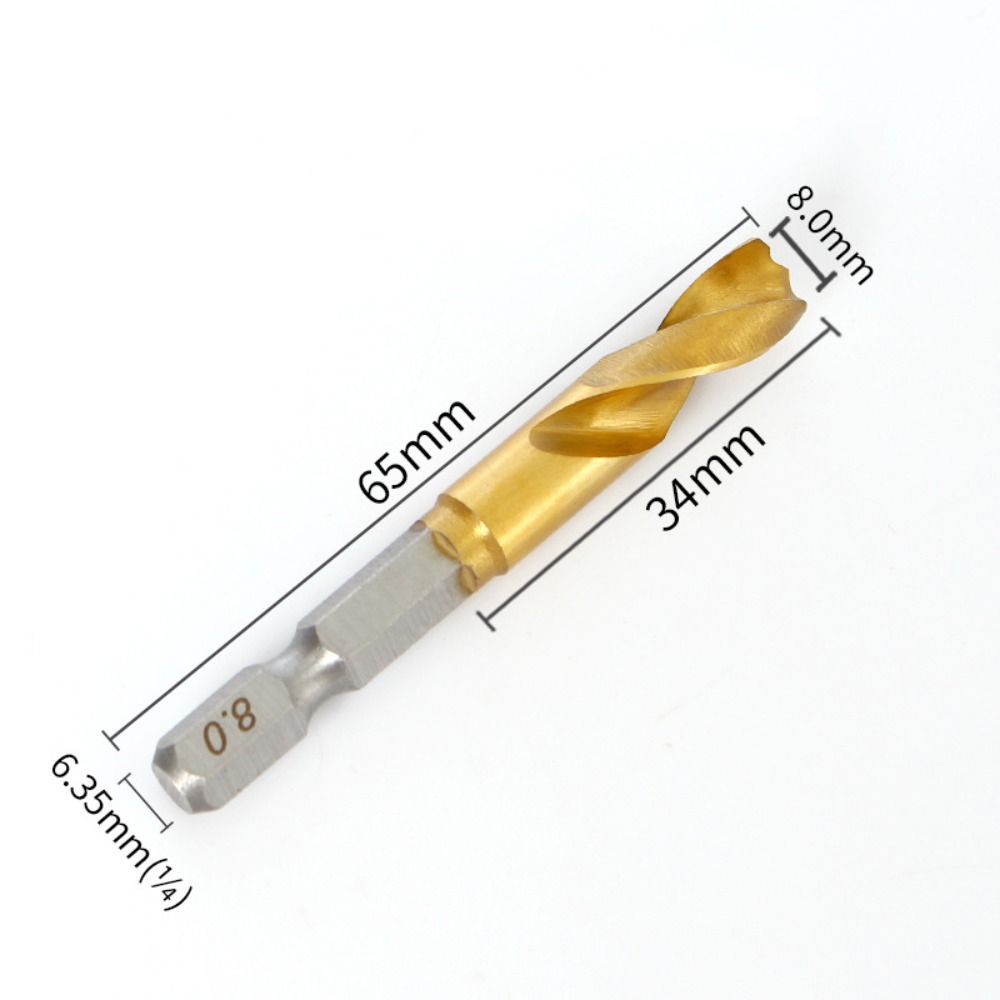 Ultra-short Hole Opener Hex Shank Stainless Steel Special Drill New Twist Drill Bit  Wood Metal