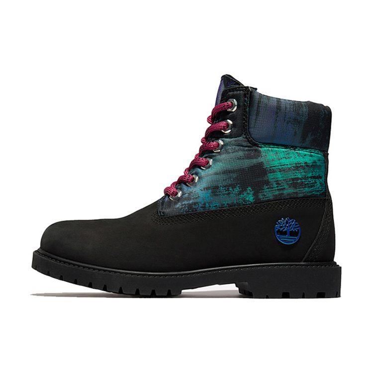 Timberland Heritage Nl Sky 6-дюймовые водонепроницаемые ботинки 'Черный нубук с принтом' Женские A2G2KW