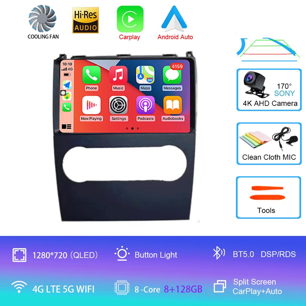 Android14 Автомобильное радио для Mercedes Benz B200 AB Class W169 A160 A180 A200 A220 2009-2012 Мультимедийный видеоплеер Стерео GPS Навигатор