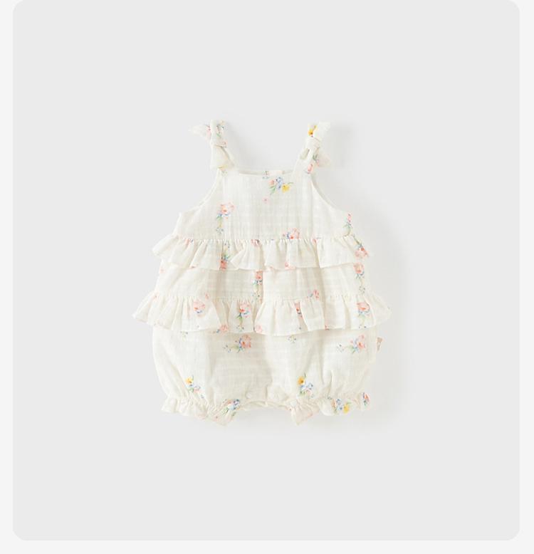 DaviBella Baby Girl Crawler Summer Dress with Hat