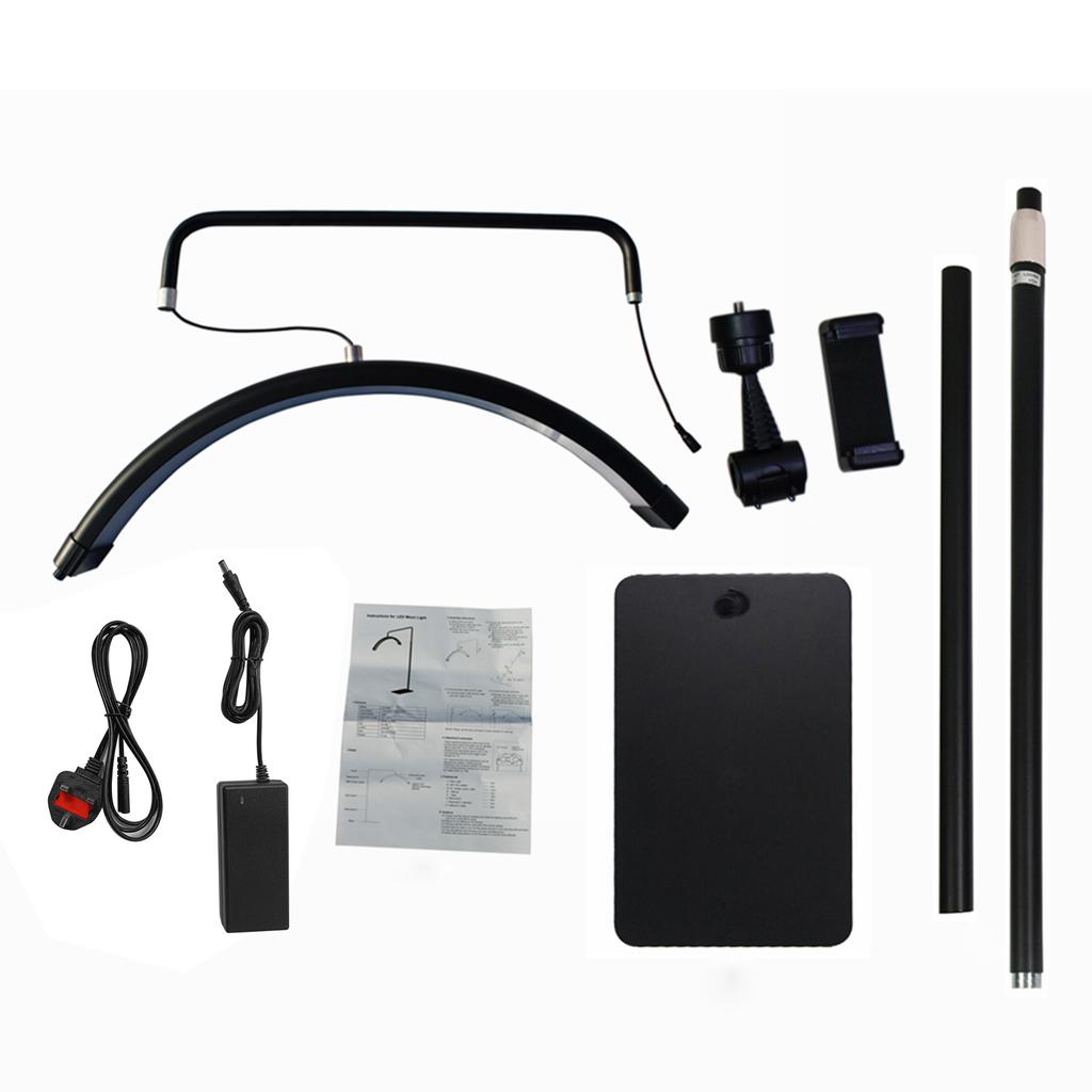 45W Half-moon Shaped Floor Fill Light LED Video Light 3000K-6000K Adjustable Brightness with Max.