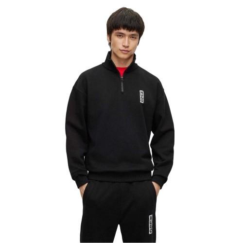 Hugo Boss Mens Dangula Logo Quarter Zip Sweatshirt