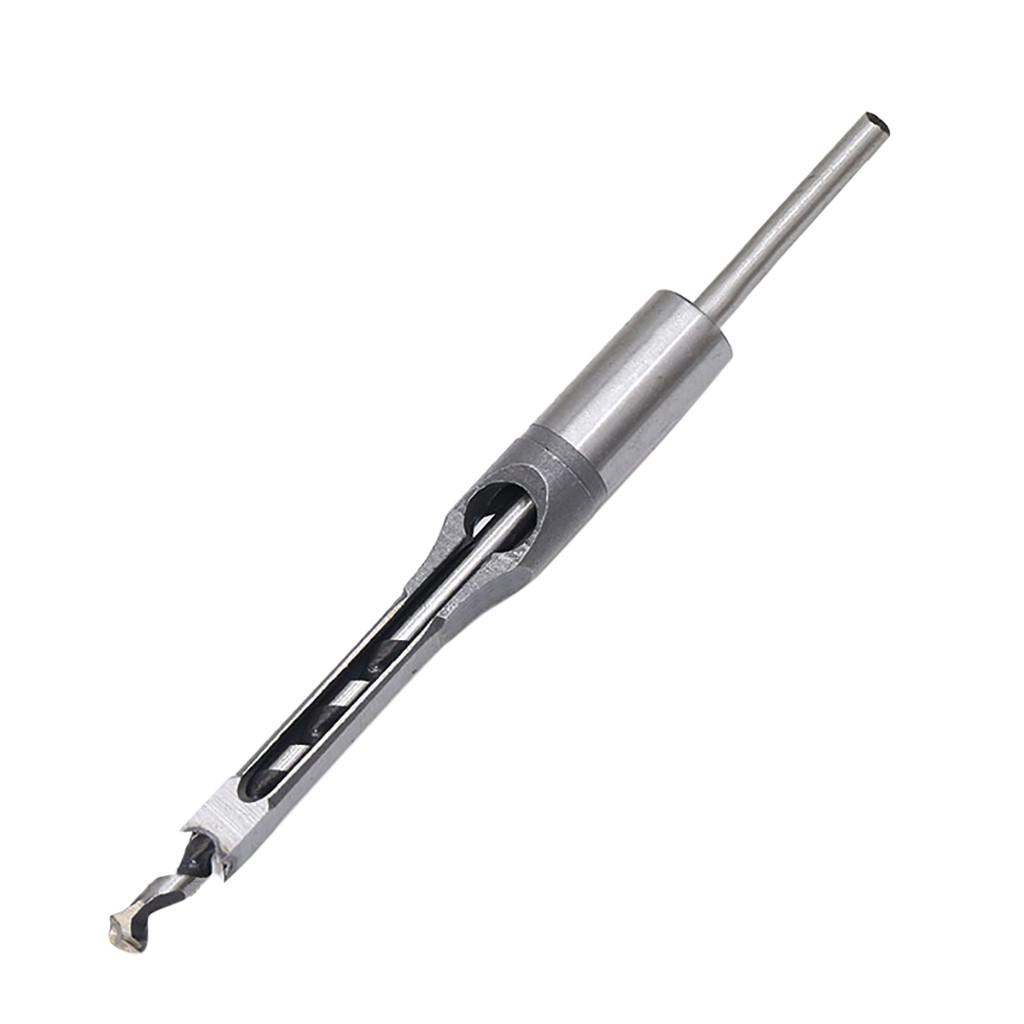 Hollow Square Hole Saw Mortiser Chisel Drill Bit Woodworking Tool