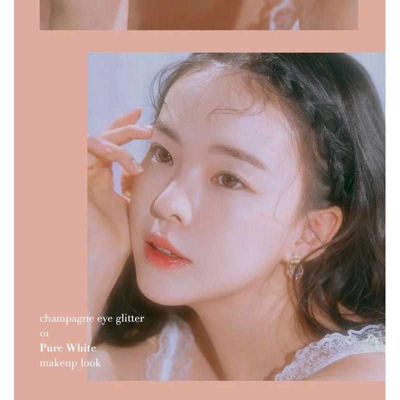 Peach C - Champagne Eye Glitter #03 Rose Coral Bundle Set