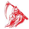 Grim Reaper Scythe Car Sticker Universal Adhesive Car Sticker Car Decorative Sticker