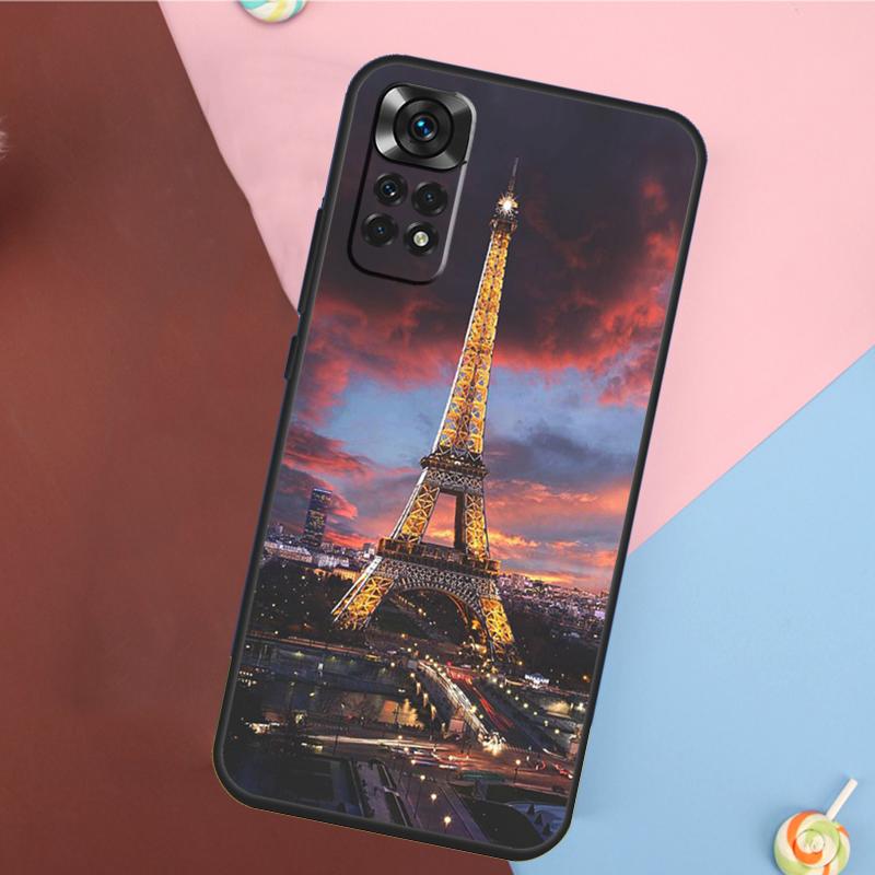 Любовь Париж Эйфелева башня Франция Чехол Для Xiaomi Redmi Note 14 13 Pro 12 11 9 10 9S 10S 11S 12S Redmi 14C 10C 12C 13C Чехол